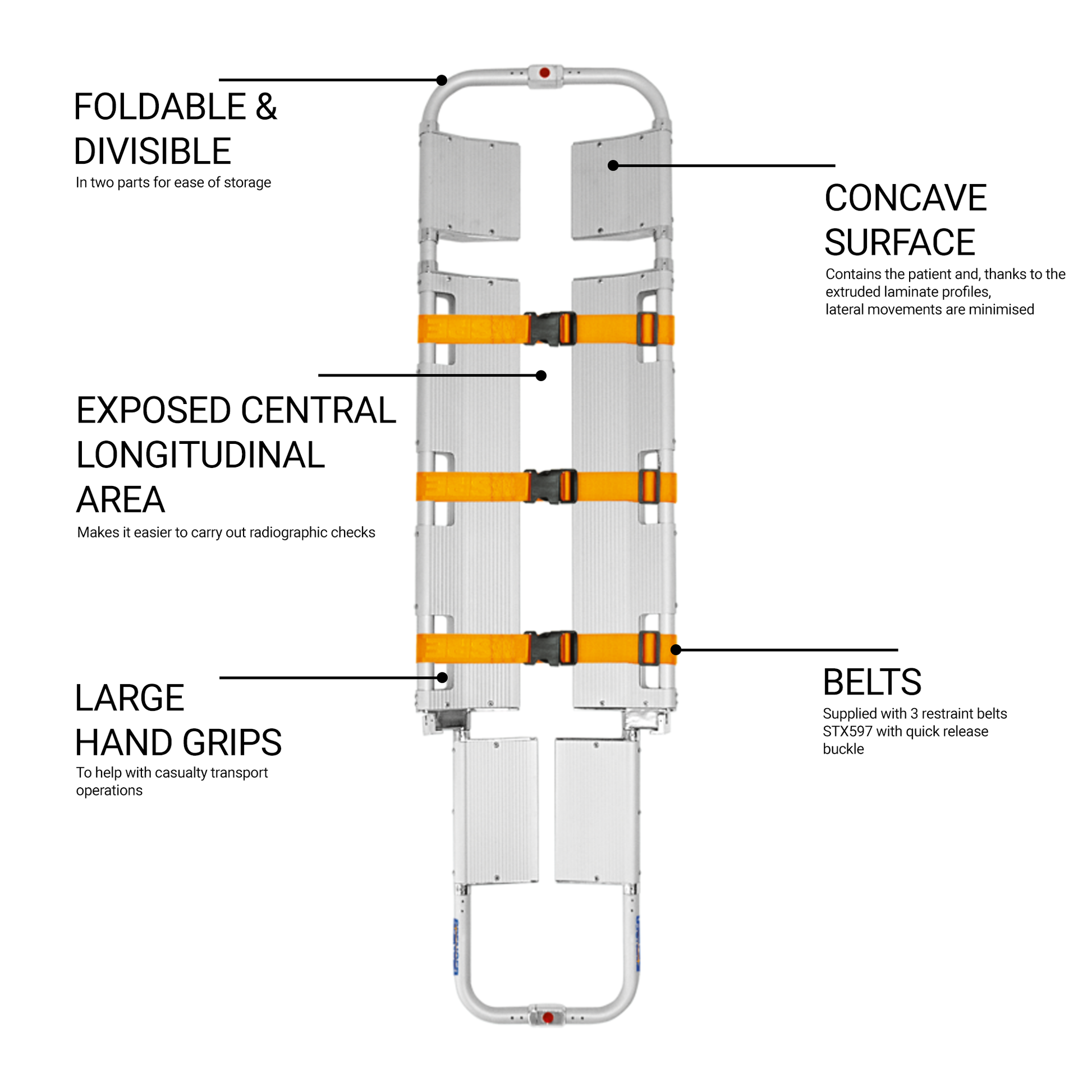 SPENCER® SX-R Pick-up Stretcher