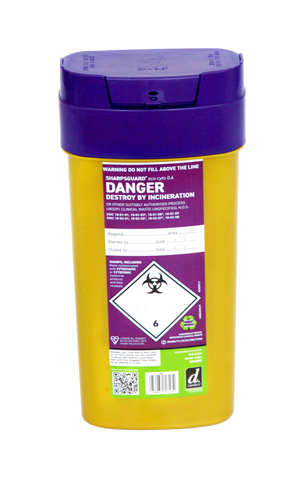 Sharpsguard Cyto 0.6 Litre Sharps Bin