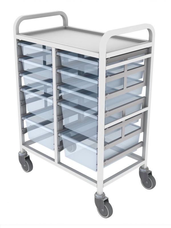 Shuttleworth Double Medical Storage Trolley