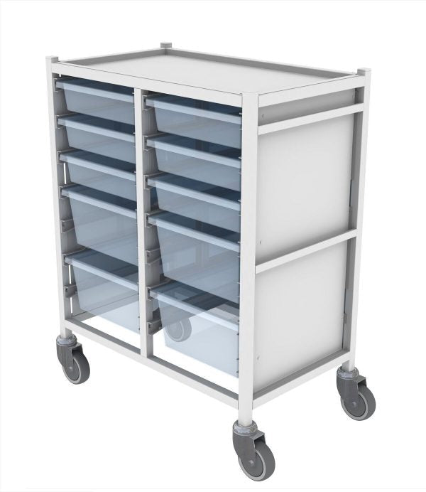 Shuttleworth Double Medical Storage Trolley