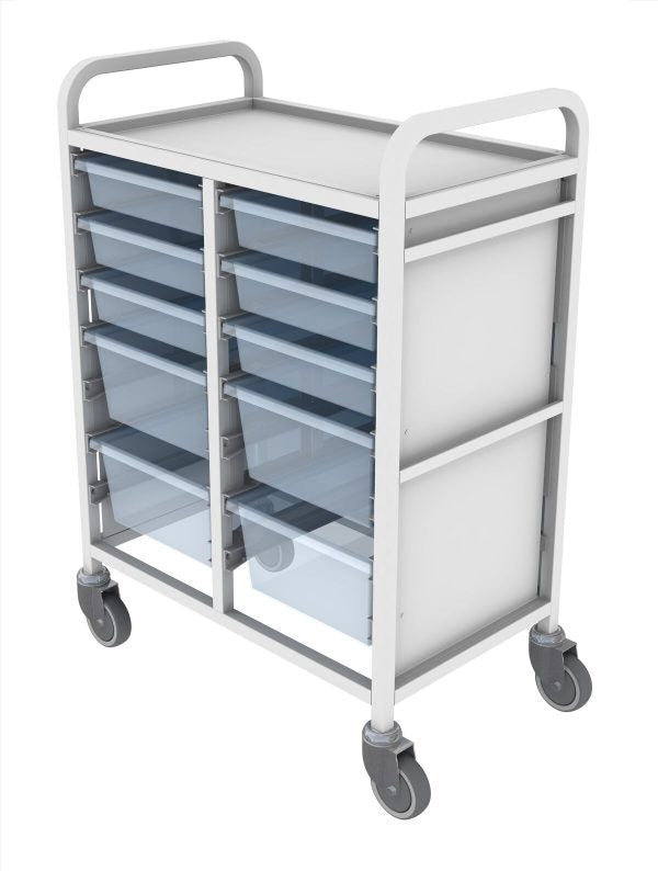 Shuttleworth Double Medical Storage Trolley