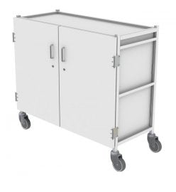 Shuttleworth Wide Double Medical Storage Trolley