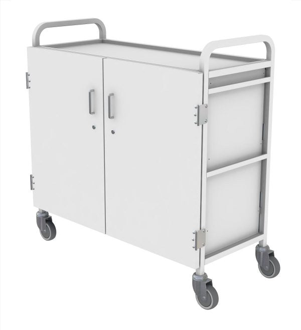 Shuttleworth Wide Double Medical Storage Trolley