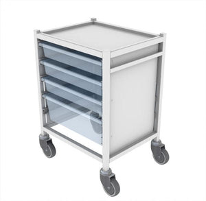 Shuttleworth Wide Low Single Medical Storage Trolley