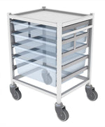 Shuttleworth Wide Low Single Medical Storage Trolley