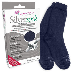 Silversocks - Adults 4-7 Black - Pair