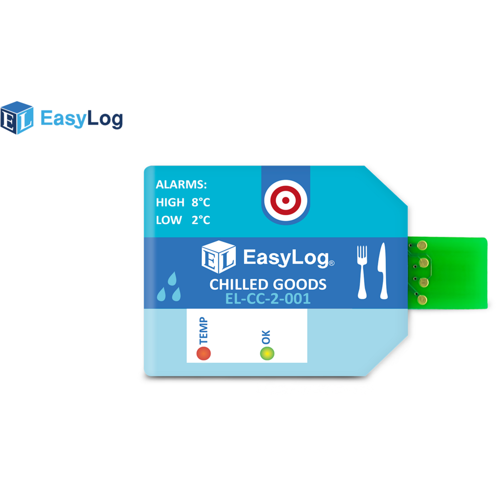 Single Use Chilled Goods Temperature & Humidity Data Logger - Pack of 10