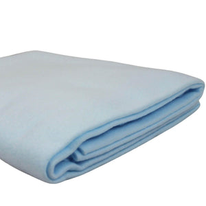 Single Use Polyester Fleece Blanket - Pale Blue