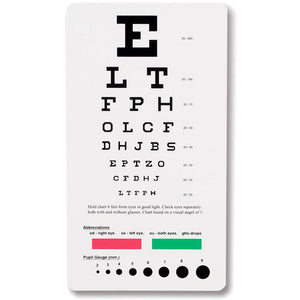 Snellen Pocket Eye Chart