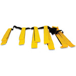 Spinal board spider straps system