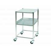 Stainless Steel Surgical Trolley 46x52x86cm 1 x tray 1 x shelf