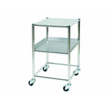 Stainless Steel Surgical Trolley 46x52x86cm 1 x tray 1 x shelf