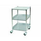 Stainless Steel Surgical Trolley 46x52x86cm 2 x trays 1 x shelf