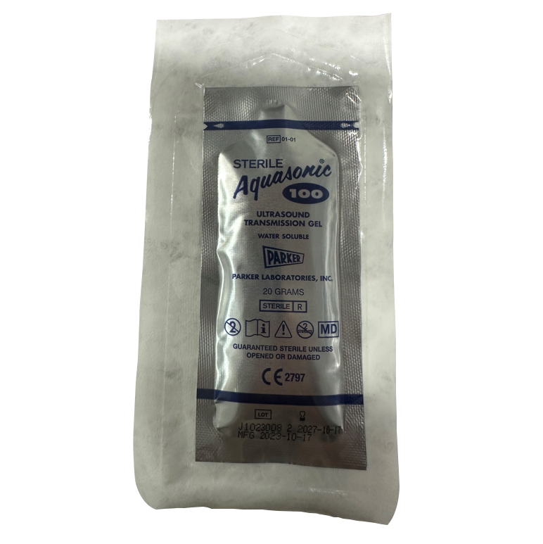 Sterile Aquasonic Ultrasound Transmission Gel 20g overwrapped pouch x288