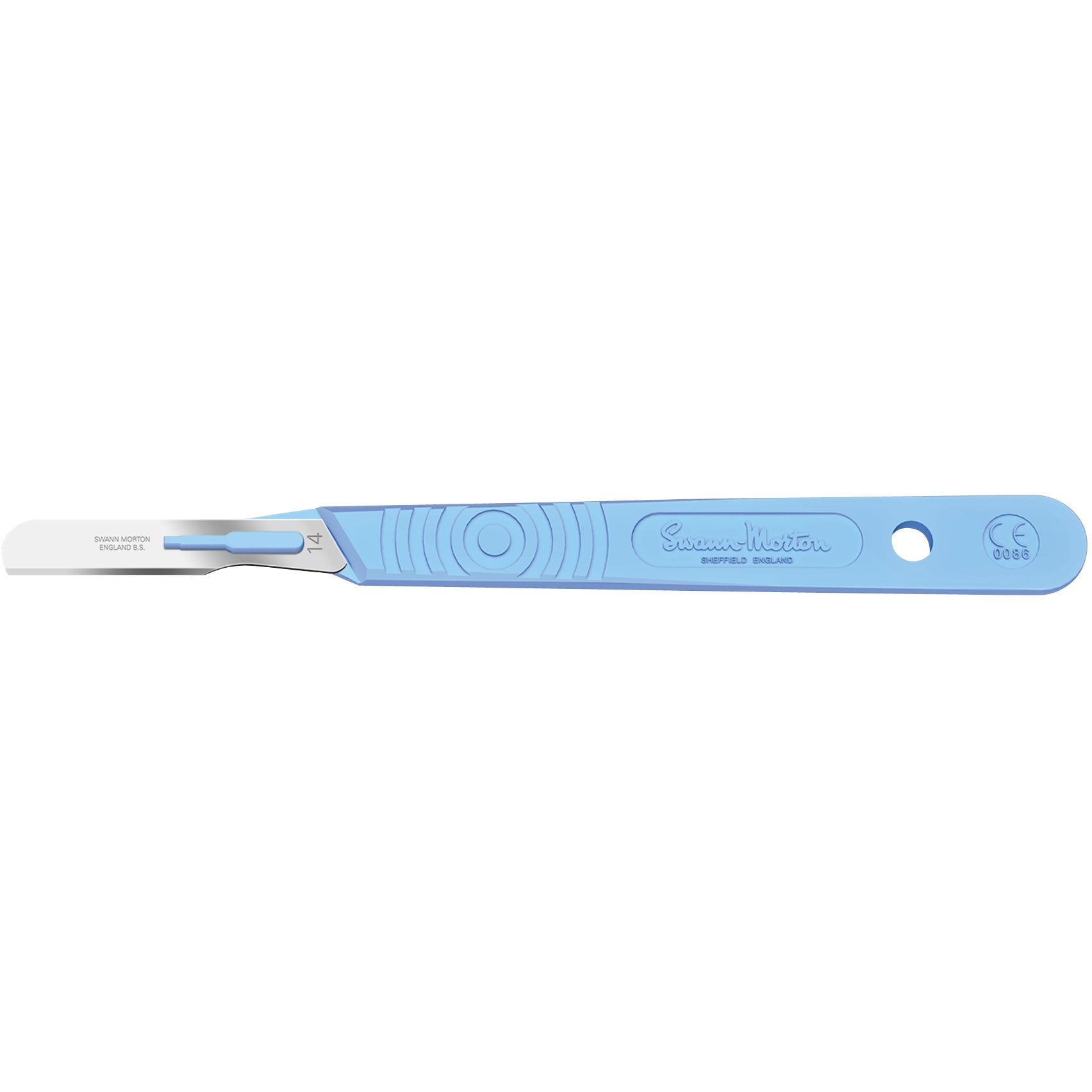 Sterile Disposable Scalpel No.14 Blade with Polystyrene Handle x 10