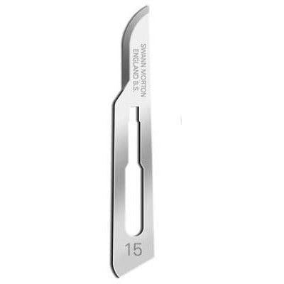 Sterile Disposable Scalpel No.15 Blade with Polystyrene Handle x 10
