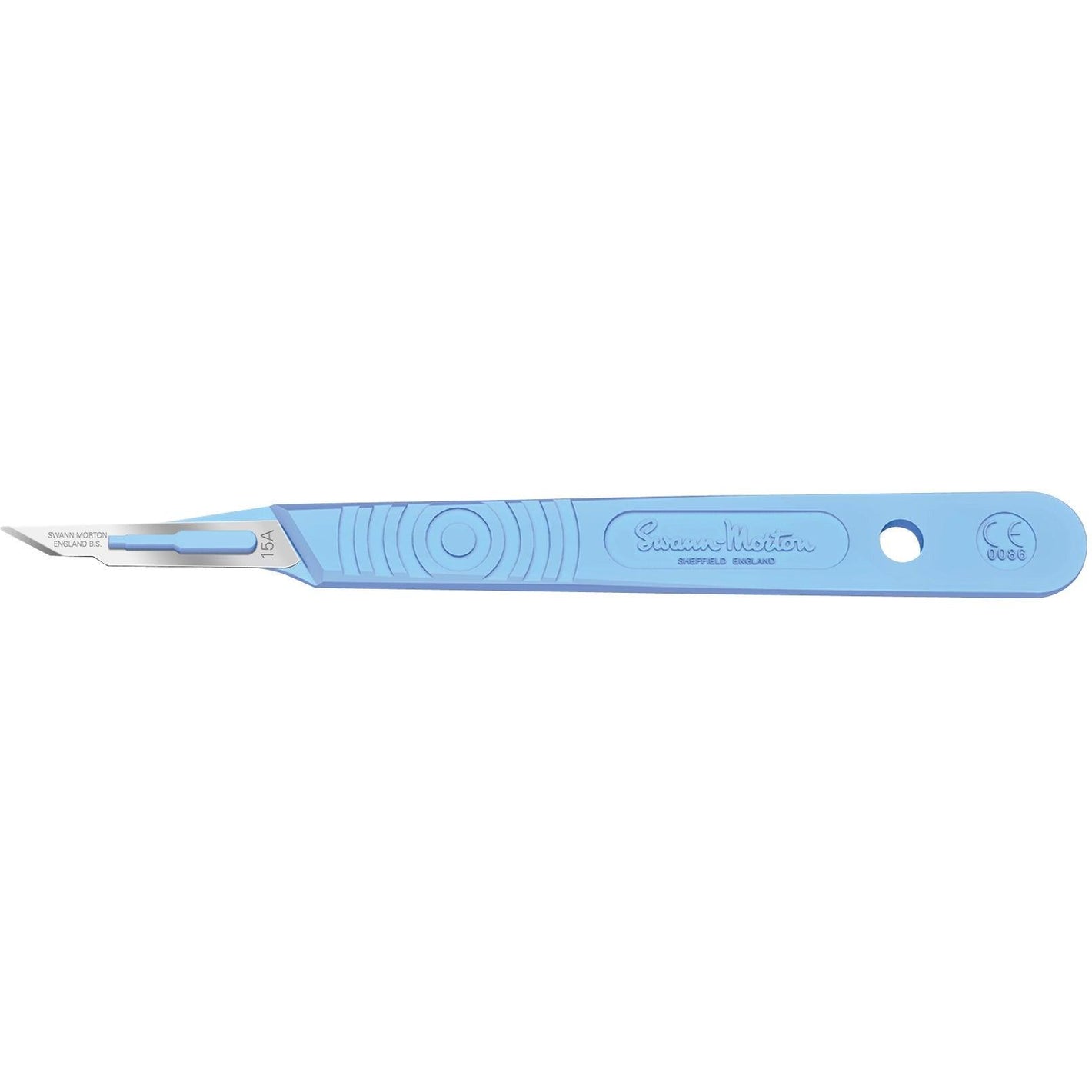 Sterile Disposable Scalpel No.15a Blade with Polystyrene Handle x 10