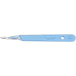 Sterile Disposable Scalpel No.15t Blade with Polystyrene Handle x 10