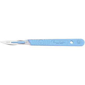 Sterile Disposable Scalpel No.18 Blade with Polystyrene Handle x 10