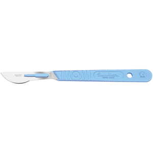 Sterile Disposable Scalpel No.22a Blade with Polystyrene Handle x 10