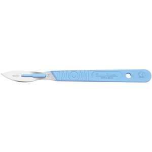 Sterile Disposable Scalpel No.24 Blade with Polystyrene Handle x 10