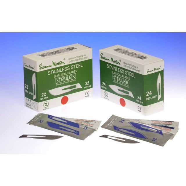 Sterile Stainless Steel Surgical Scalpel Blade No.26 - box of 100