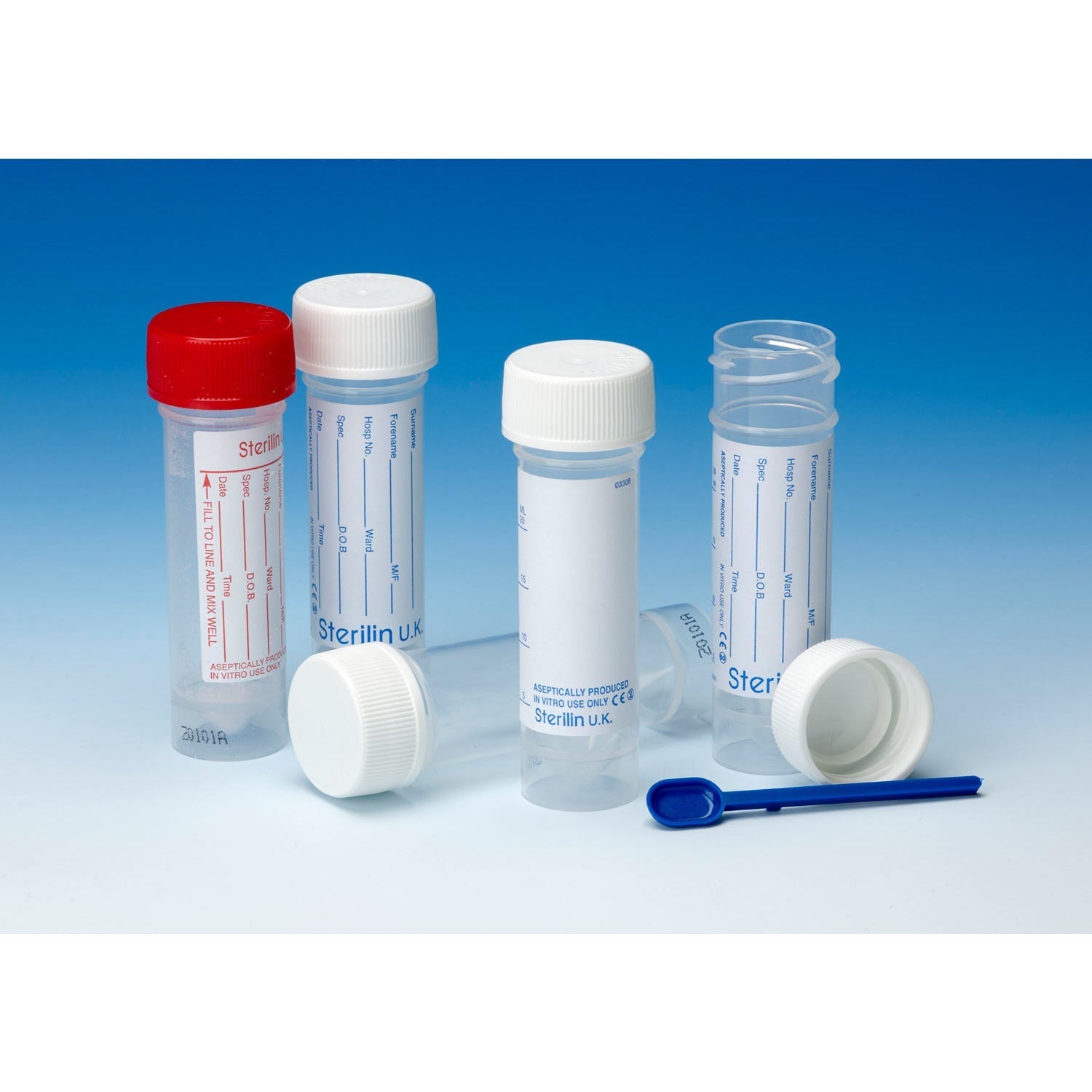 Sterilin Polypropylene Universal Container - 30ml Plain Label x 400