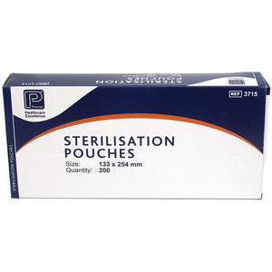 Sterilisation Pouches 133 x 254mm per Pack of 200