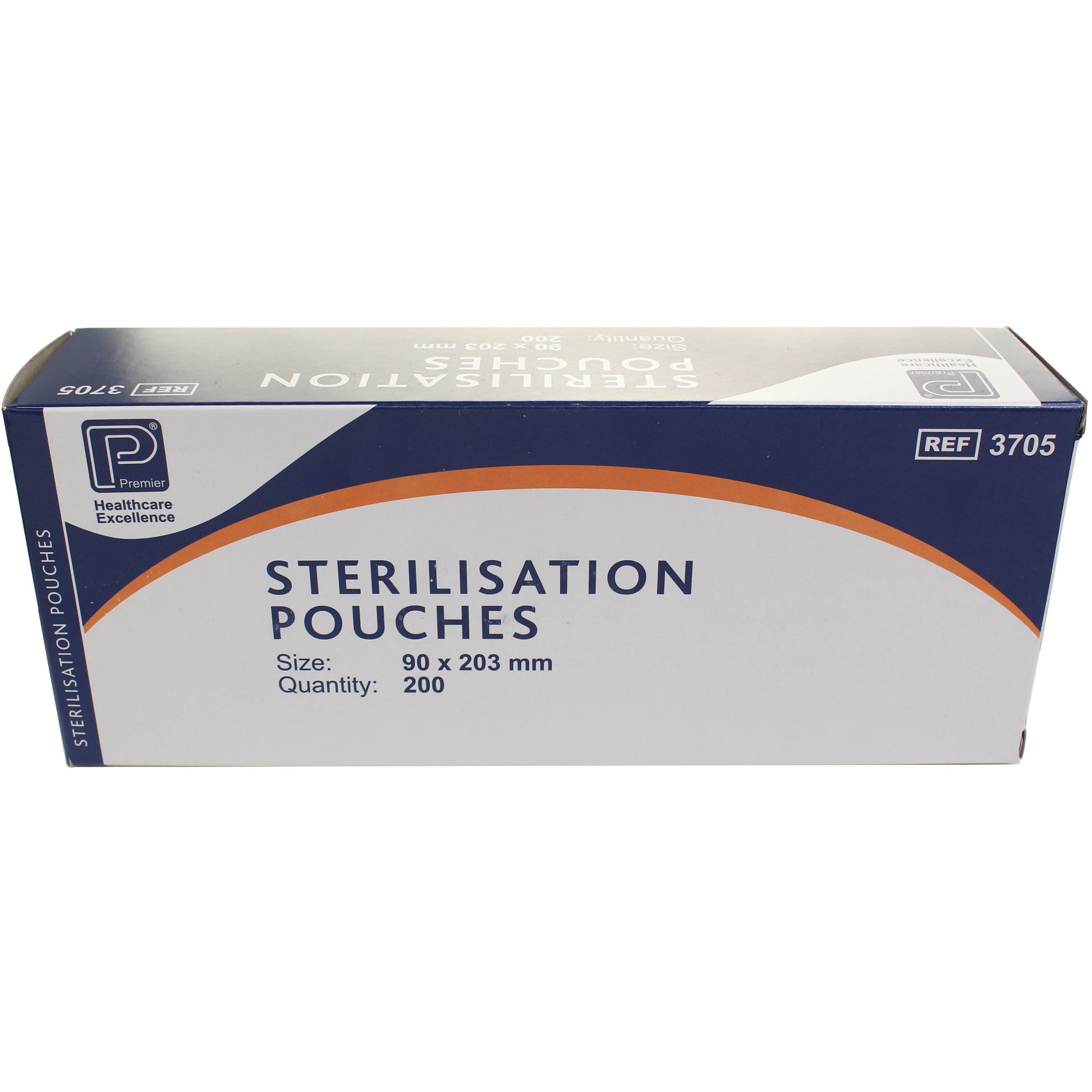 Sterilisation Pouches 90 x 203mm per Pack of 200