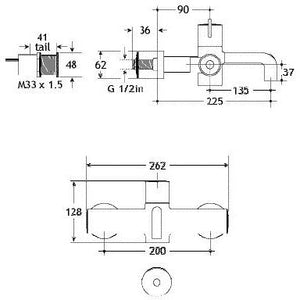 Electronic Thermostatic Mixer Tap with Time Flow Sensor