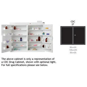 Sunflower CDC27 Cabinet with 8 shelves/8 trays/2 doors with ligh