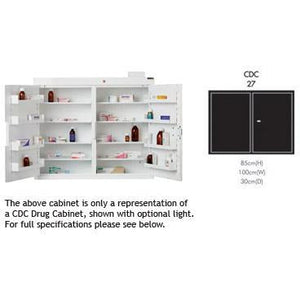 Sunflower CDC27 Cabinet with 8 shelves/8 trays/2 doors