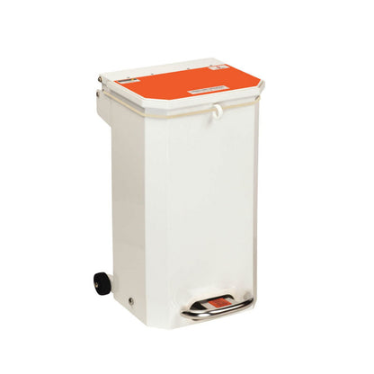 Sunflower Clinical Waste Hands Free Bin 20 Litre - Orange Lid