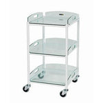 Sunflower Dressing Trolley 46cm Wide 3 x Glass Effect Trays