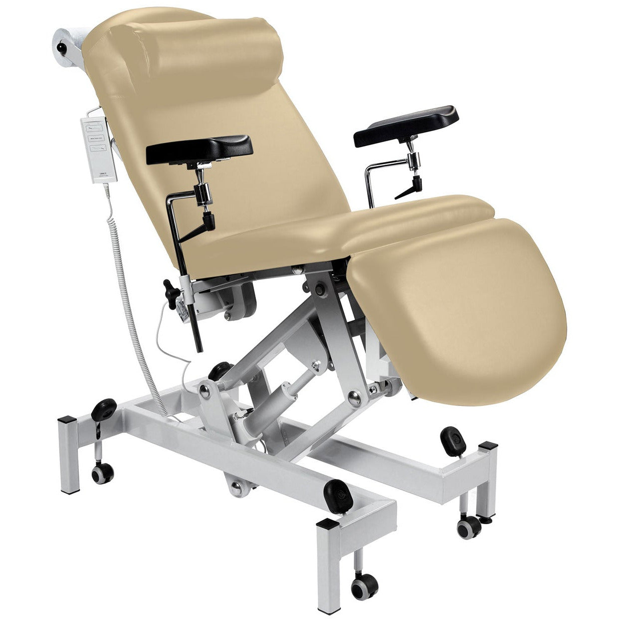 Sunflower Fusion Phlebotomy Chair with Electric-Assisted Sections & Tilting Seat - Electric