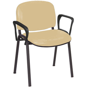 Sunflower Galaxy Visitor Chair with Arms - Anti-Bacterial Vinyl Upholstery