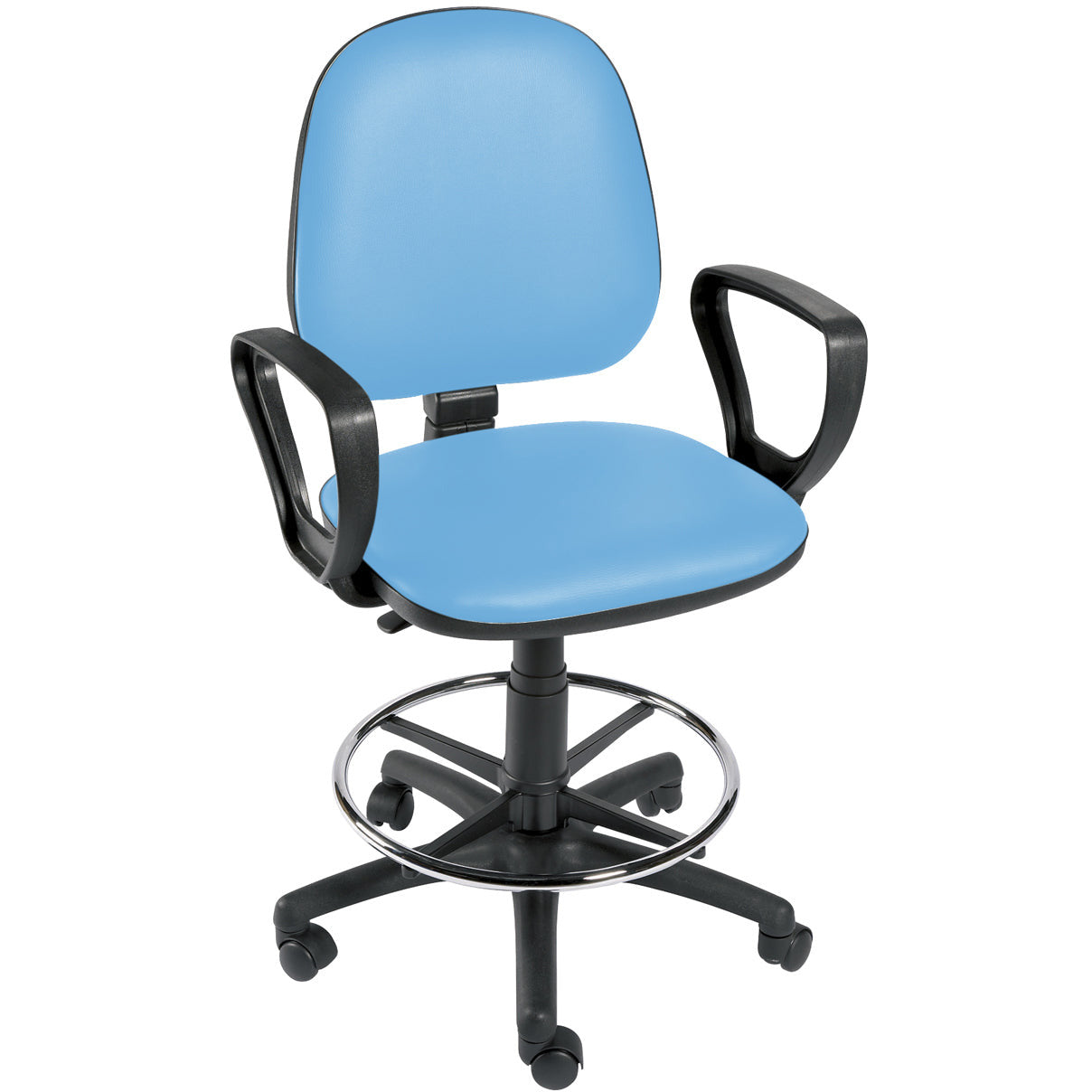 Sunflower Gas-Lift Chair with Arms and Foot Ring