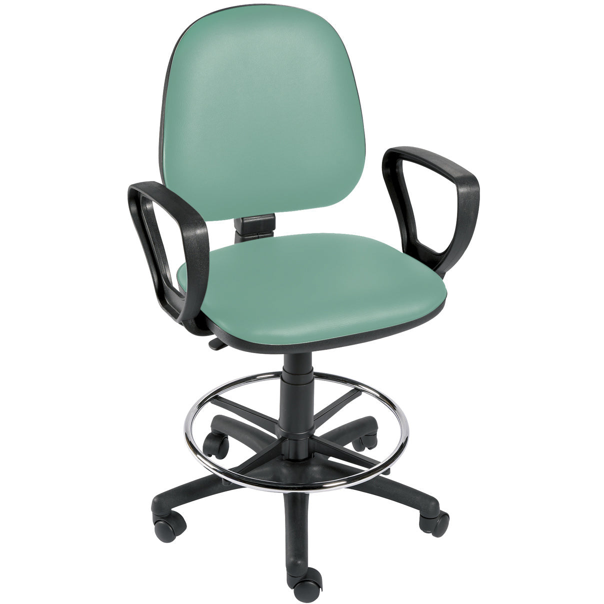 Sunflower Gas-Lift Chair with Arms and Foot Ring