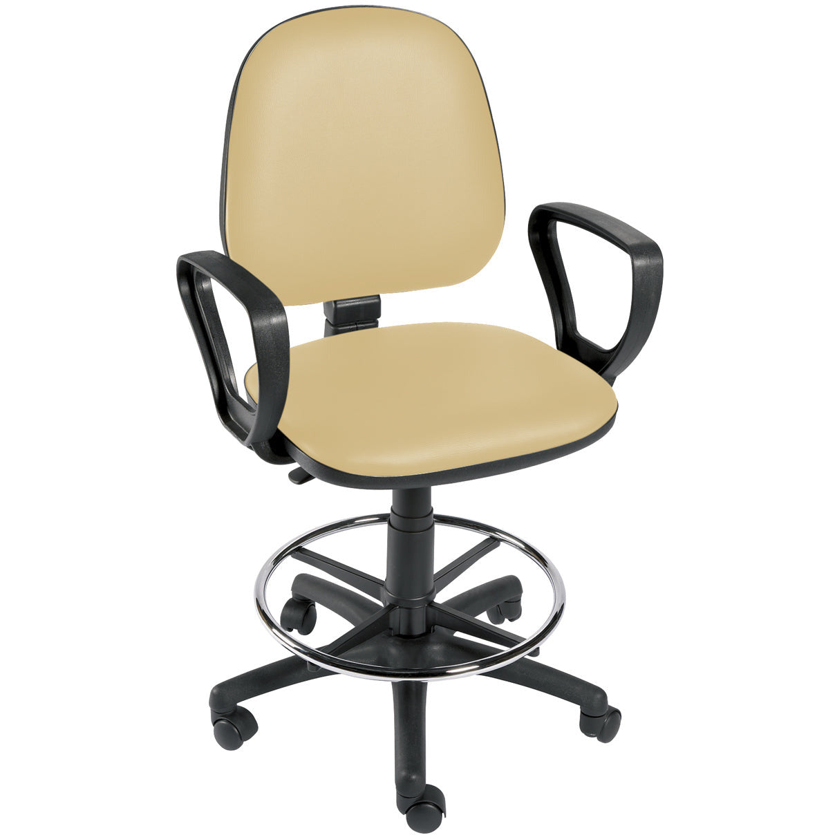 Sunflower Gas-Lift Chair with Arms and Foot Ring