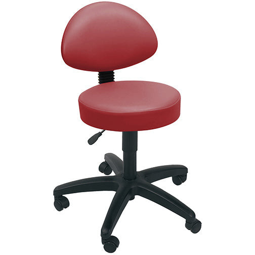 Sunflower Gas-Lift Stool with Back Rest and Castors