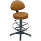 Sunflower High Level Gas-Lift Stool with Back Rest, Foot Ring & Glides