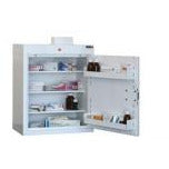 Sunflower Medicine Cabinet, 3 Shelves/2 Door Trays, one door