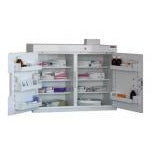 Sunflower Medicine Cabinet, 6 Shelves/5 Door Trays, two doors