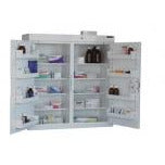 Sunflower Medicine Cabinet, 8 Shelves/8 Door Trays, two doors