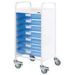 Sunflower Vista 55 Trolley - 7 Single Trays - Blue