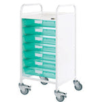 Sunflower Vista 55 Trolley - 7 Single Trays - Green