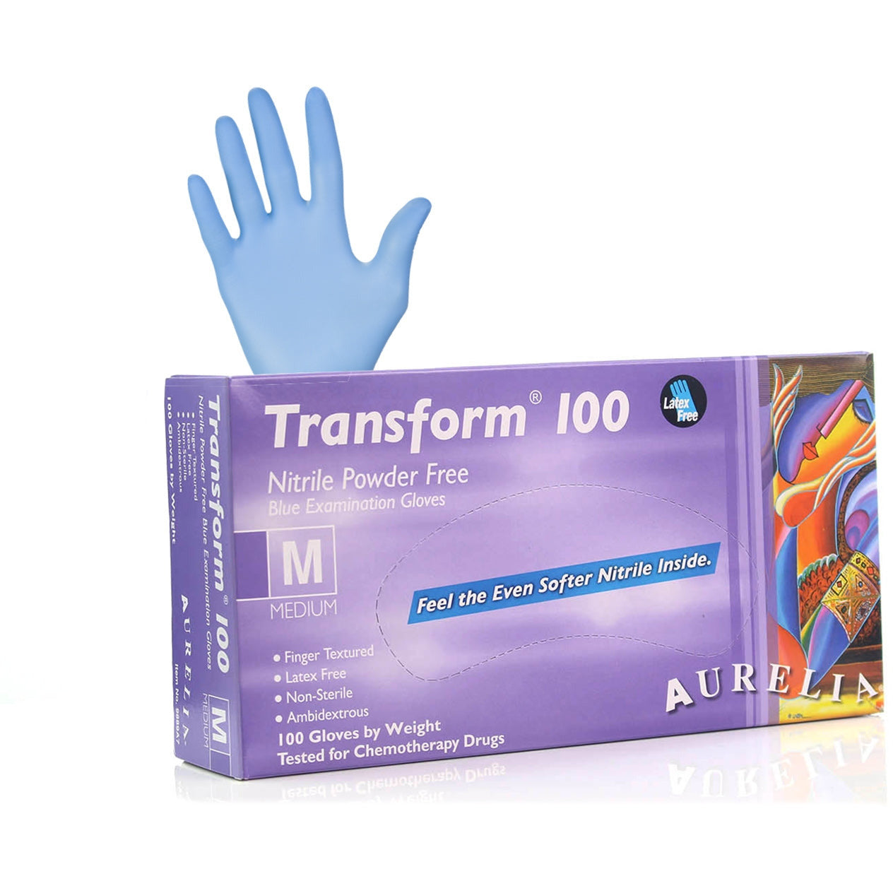 Supermax Aurelia Transform Nitrile Gloves - Pack of 100 - Medium