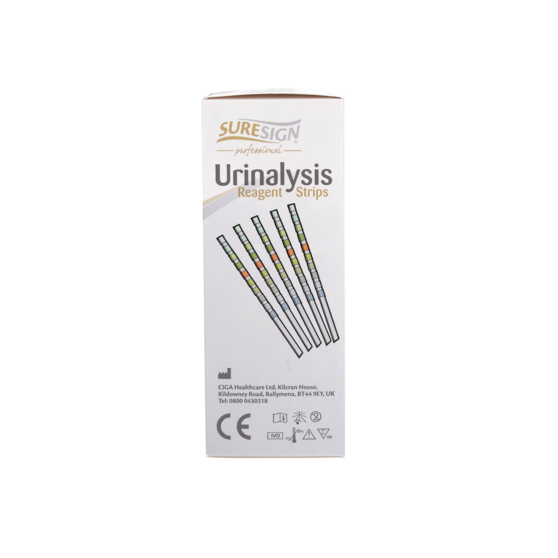 Suresign Urinalysis Strips x 100 (1 Tub) 10 Parameter