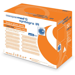 Syntegra IR Surgeons Polyisoprene Sterile Gloves - Size 7 - Box of 50 Pairs