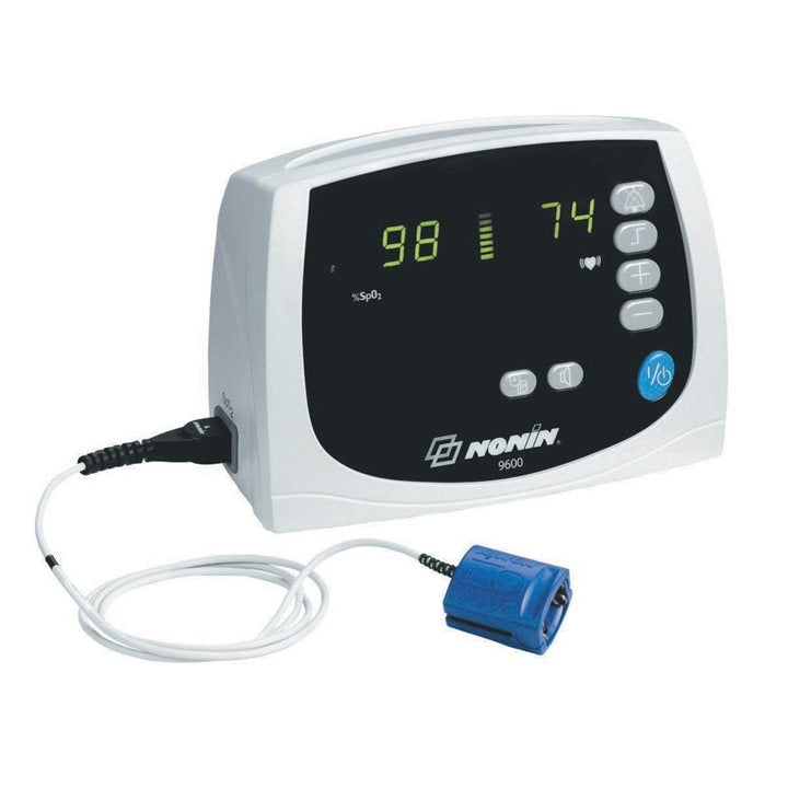 System: Nonin 9600 Pulse Oximeter Alarms & Memory - Full Kit